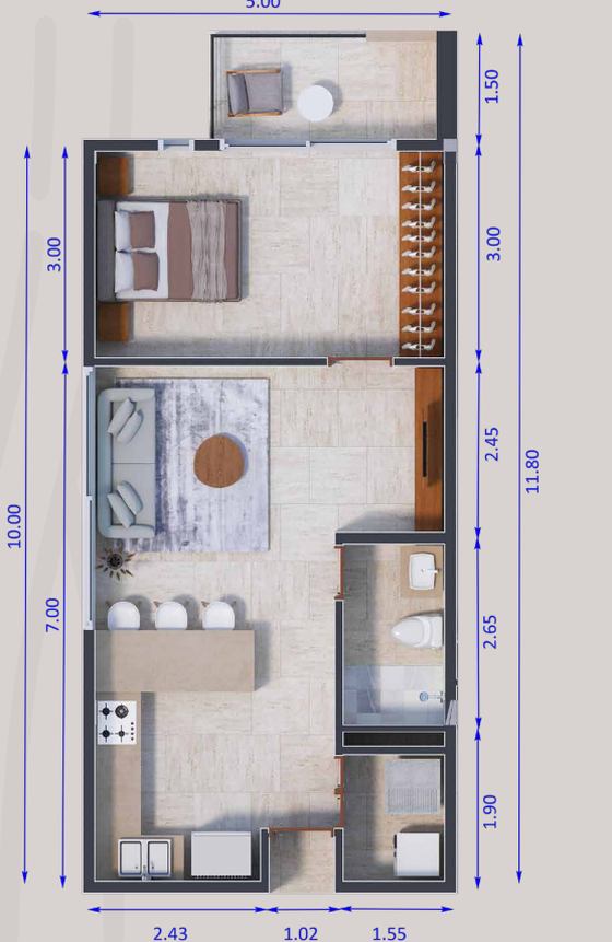 Plano del modelo Lirio